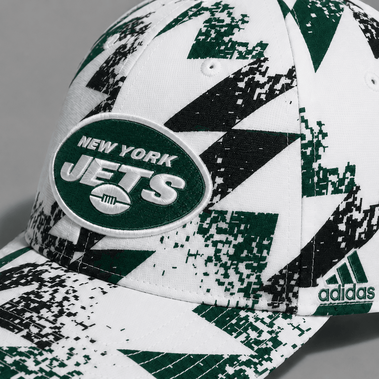 NYJ Premium NFL Sports Fan Geometric Pattern Baseball Cap