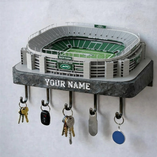 NYJ Stadium Premium NFL Wood Key Hanger DDT NHM