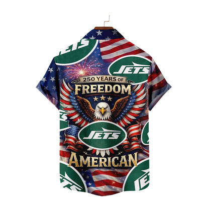 NYJ x NFL America 250th Anniversary Eagles Hawaiian Shirt 090626