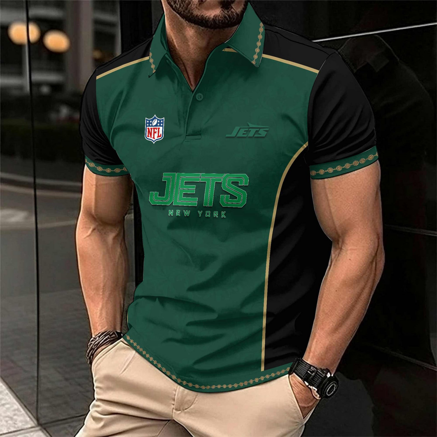 NYJ x NFL Luxury Polo Shirt 150626