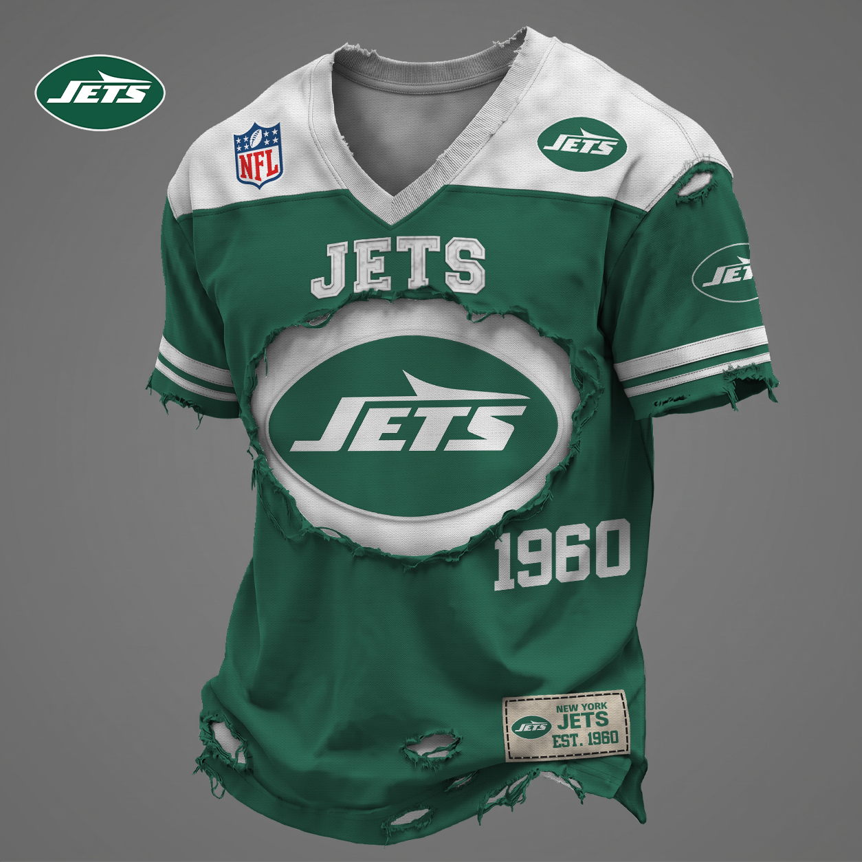 NYJ x NFL Luxury V6 Classic T-shirt DDT 030626 NTL