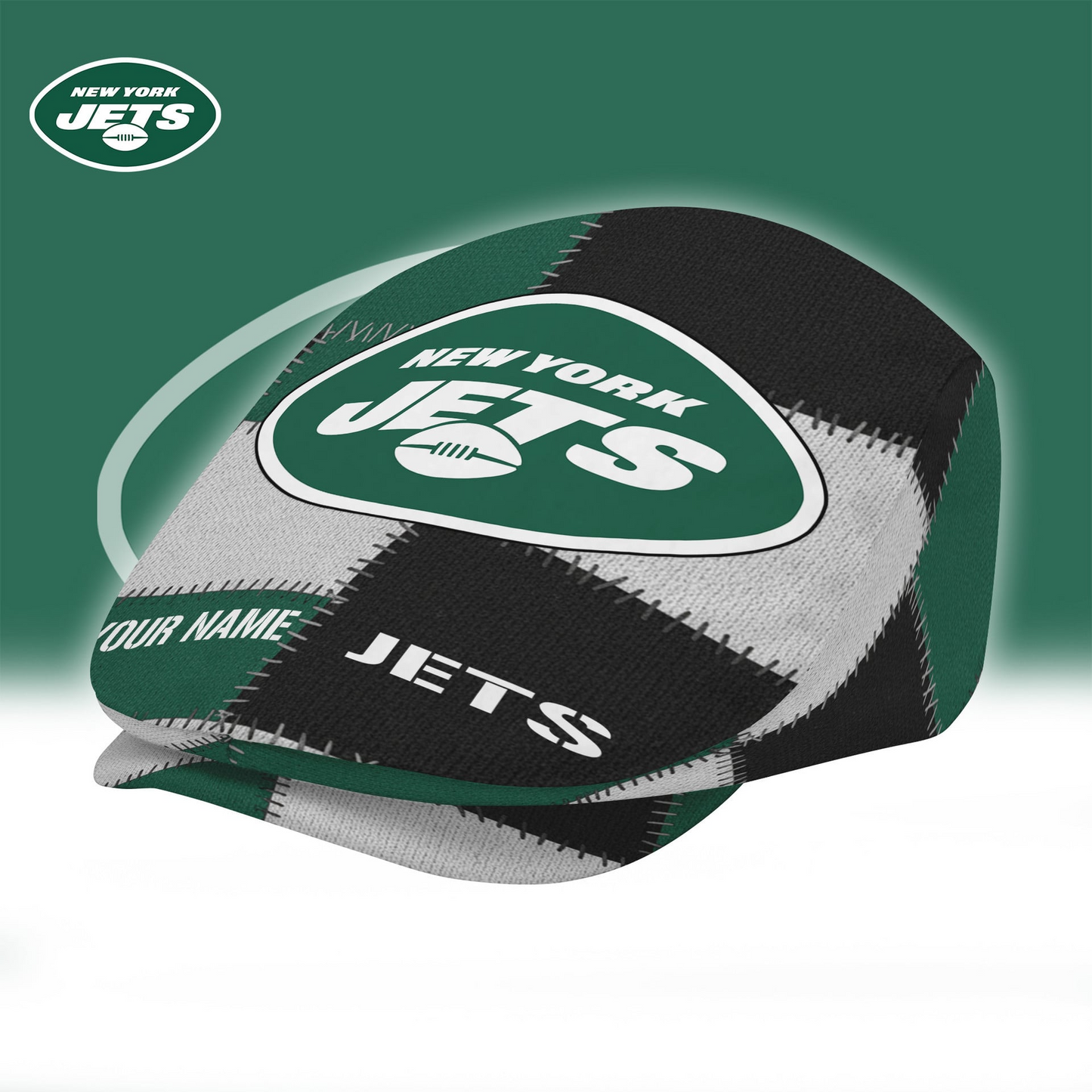 NYJ x NFL Personalized Premium Jeff Cap DDT CTND