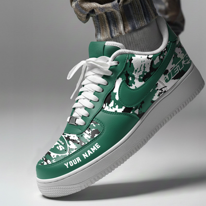 NYJ x NFL Premium Camo AF1 Sneakers DDT CTND