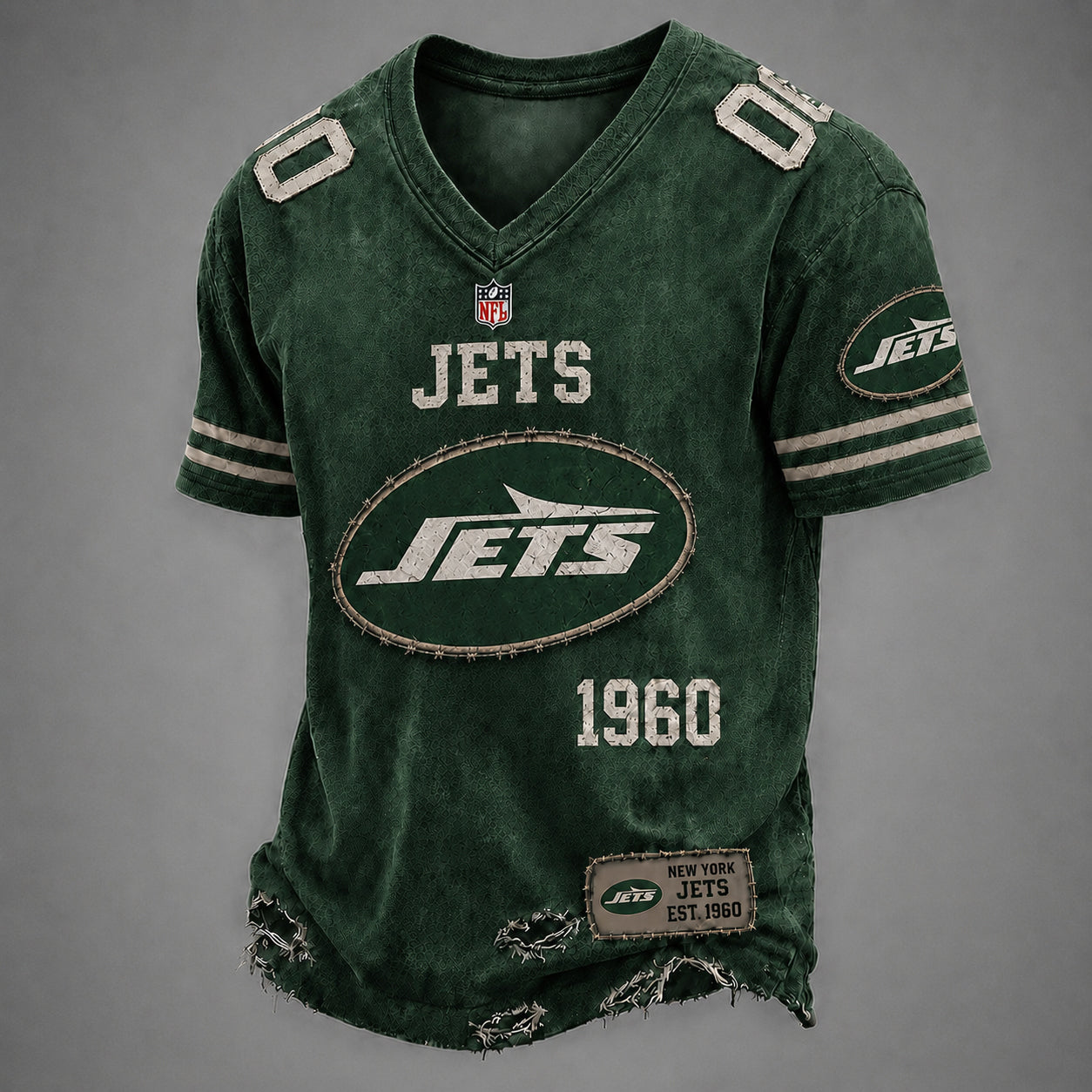 NYJ x NFL Premium V-neck Shirt 230626