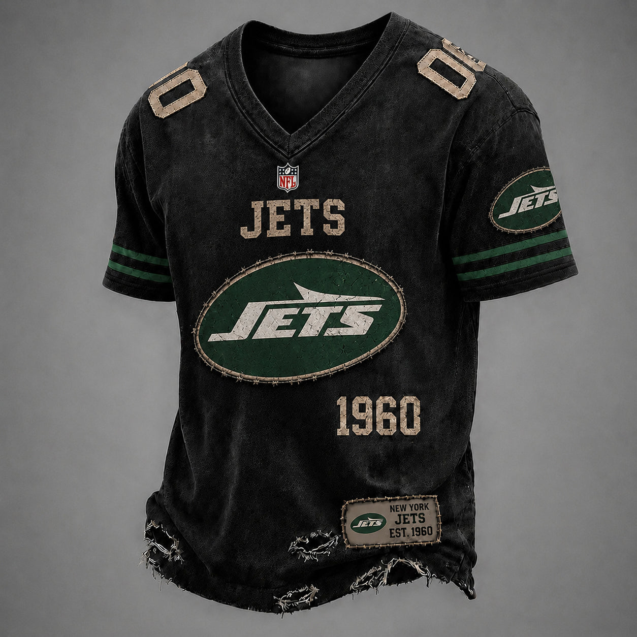 NYJ x NFL Premium V-neck Shirt 230626