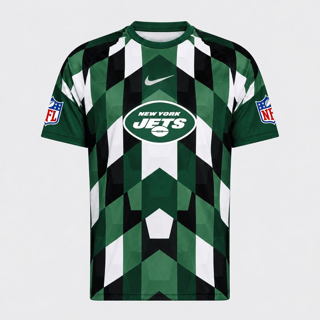 NYJ x Premium NFL Geometric Fan Performance T-Shirt