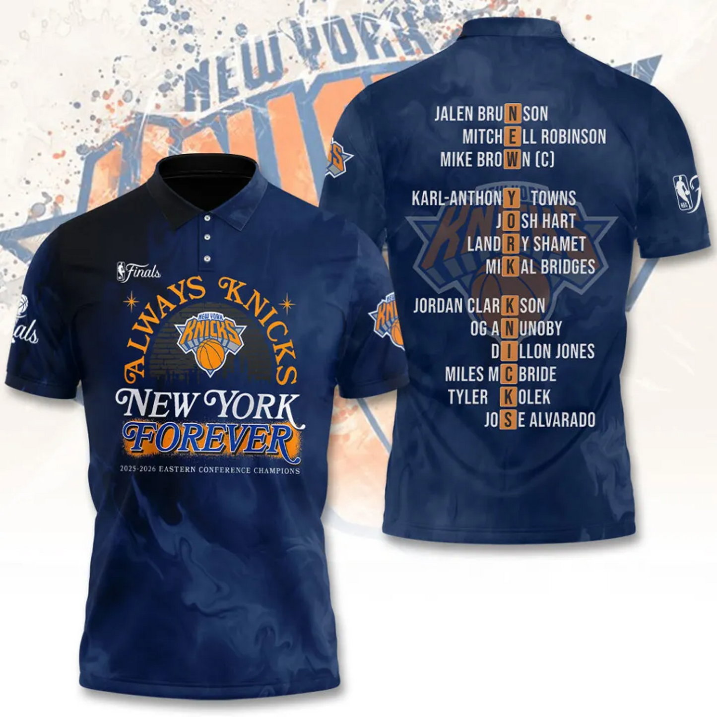 NYK x NBA Eastern Conference 2026 Aparael 3D V2 DATND TANTD