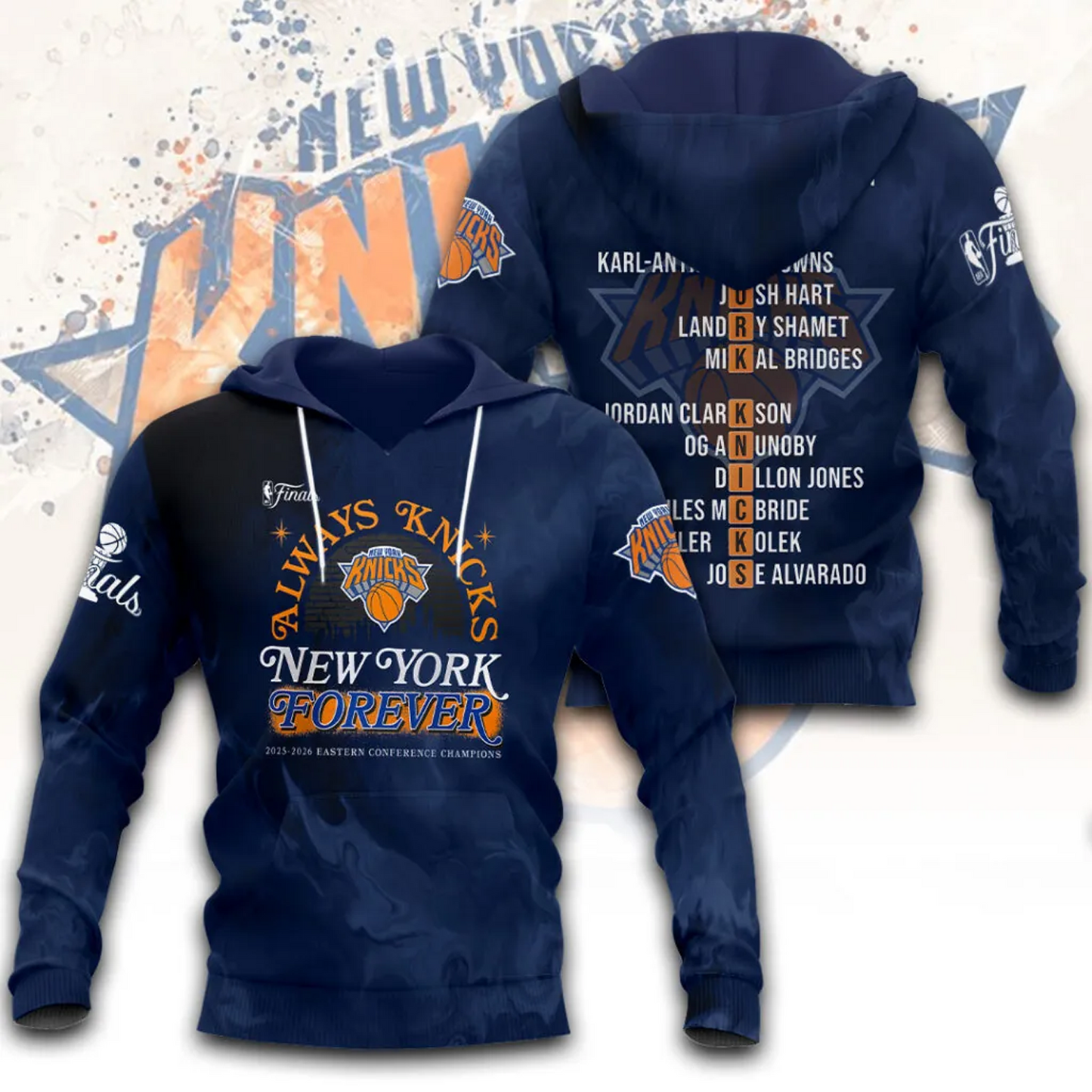 NYK x NBA Eastern Conference 2026 Aparael 3D V2 DATND TANTD