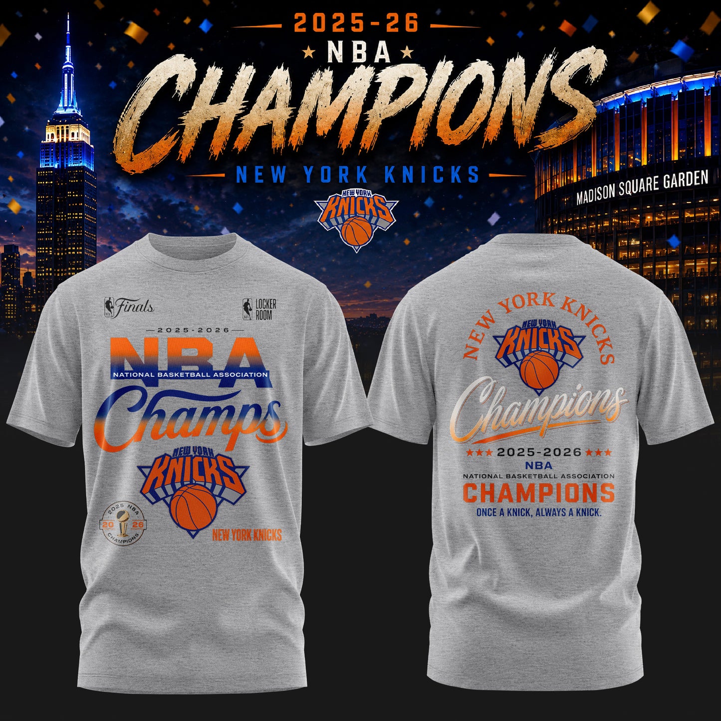 NYK x NBA Finals Champions Luxury V3 Shirt 150626 1