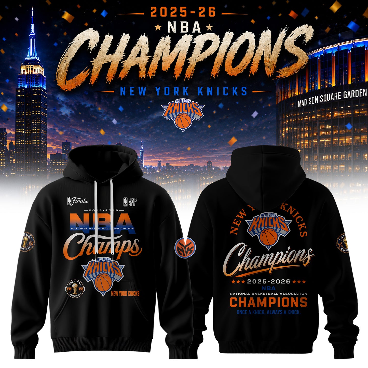 NYK x NBA Finals Champions Luxury V5 Shirt 150626 1