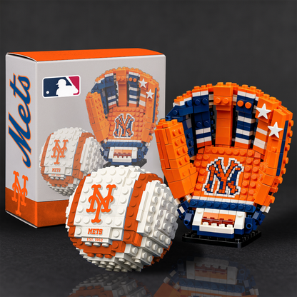 MLB Teams Baseball Glove & Ball Building Block Set NDT TDT 291125