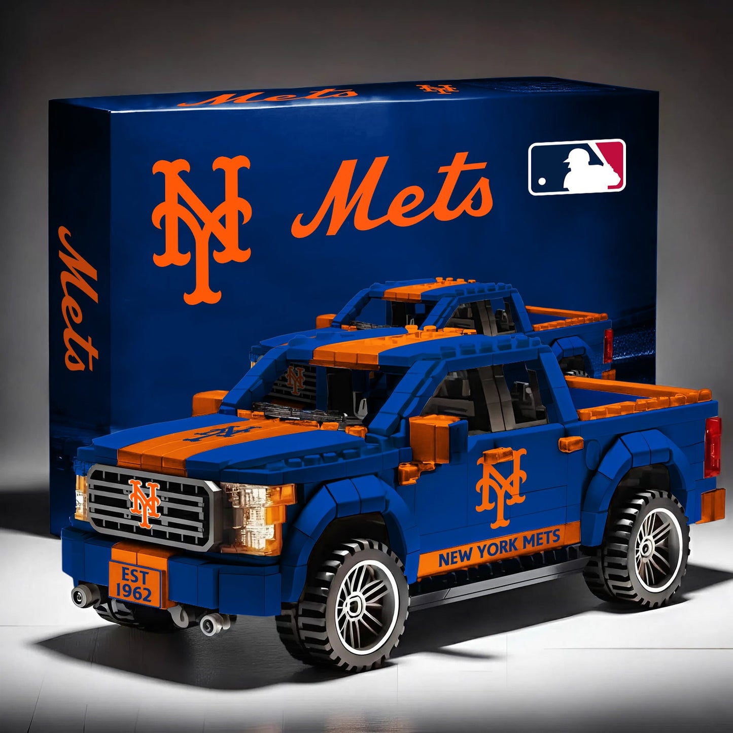 MLB 3D Racing Truck Model Building Block Set V1 NAK NHM