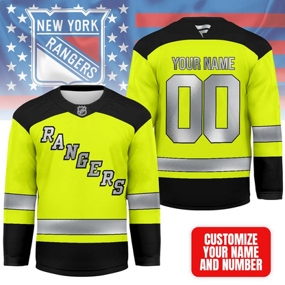 NYR Premium NHL Hi-Vis Safety Hockey Jersey DDT CTND