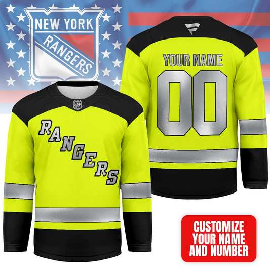 NYR Premium NHL Hi-Vis Safety Hockey Jersey DDT CTND