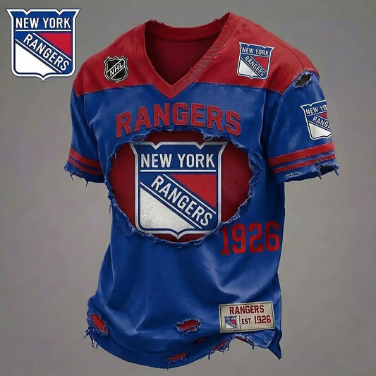 NYR x NHL Luxury V6 Classic T-shirt DDT 040626 TTTZ