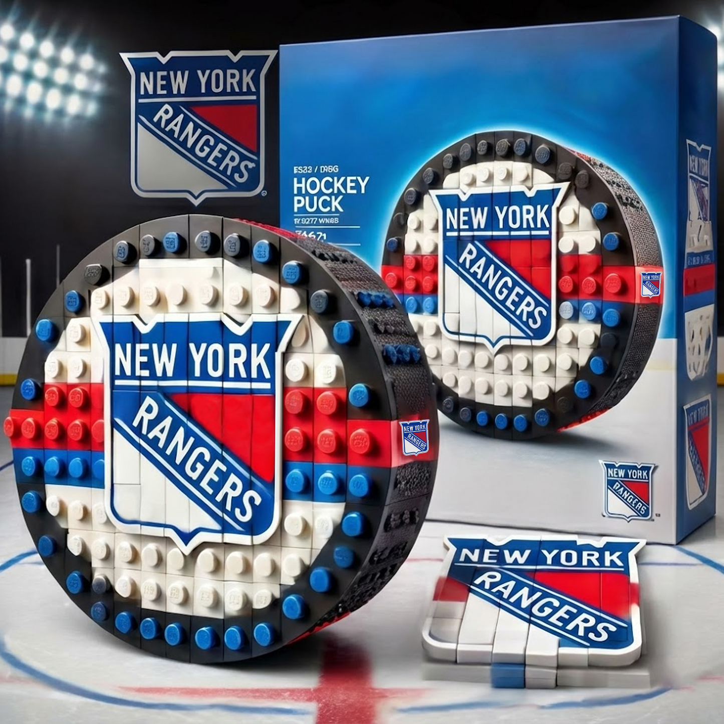NYR x NHL Hockey Game Building Blocks 0512 DDT CTND