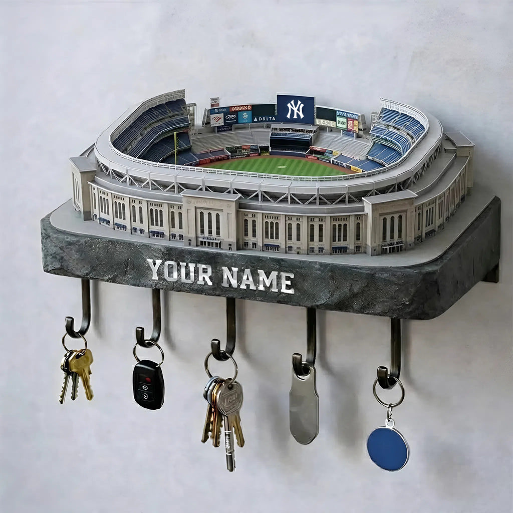 NYY Stadium Premium MLB Wood Key Hanger DDT NHM