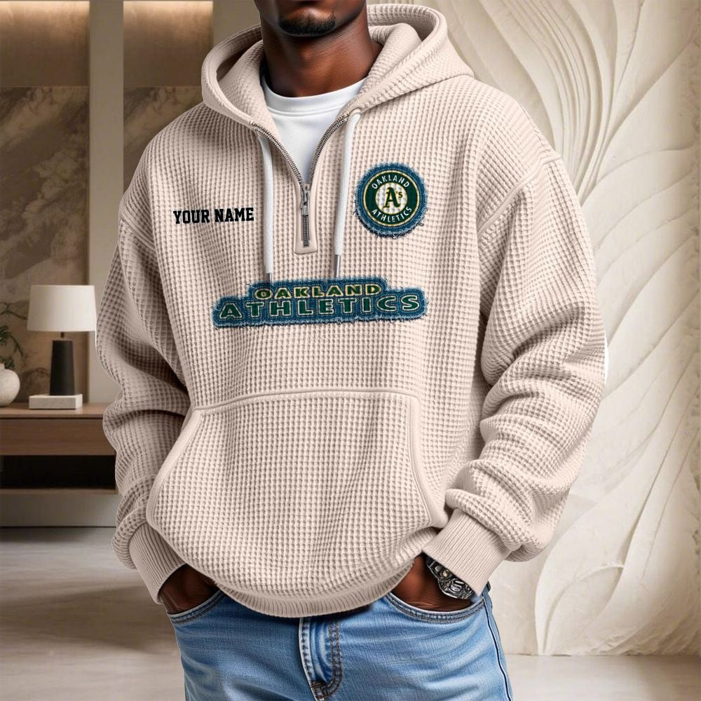 OAK x MLB Waffle Hoodie DATND TANTD