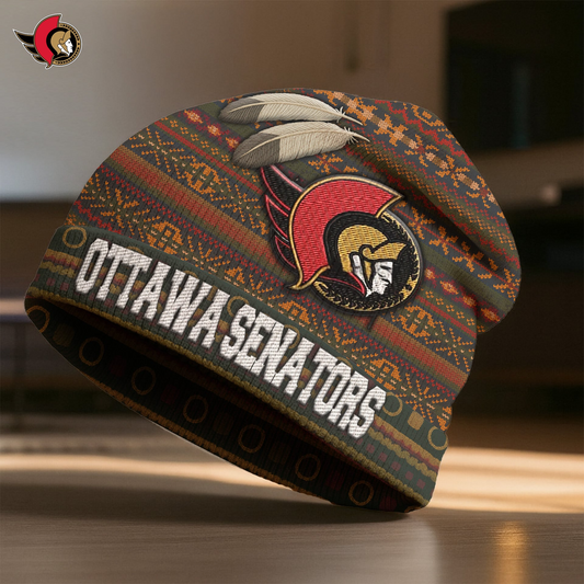 OS Premium NHL Feathered Beanie Hat DDT CTND