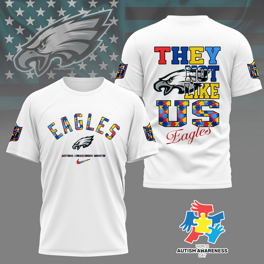 PE Premium NFL Autism Awareness Month 3D Shirt DDT  NTL