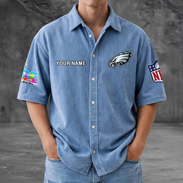 PE x NFL Men Seersucker Button Shirt DDT NTL