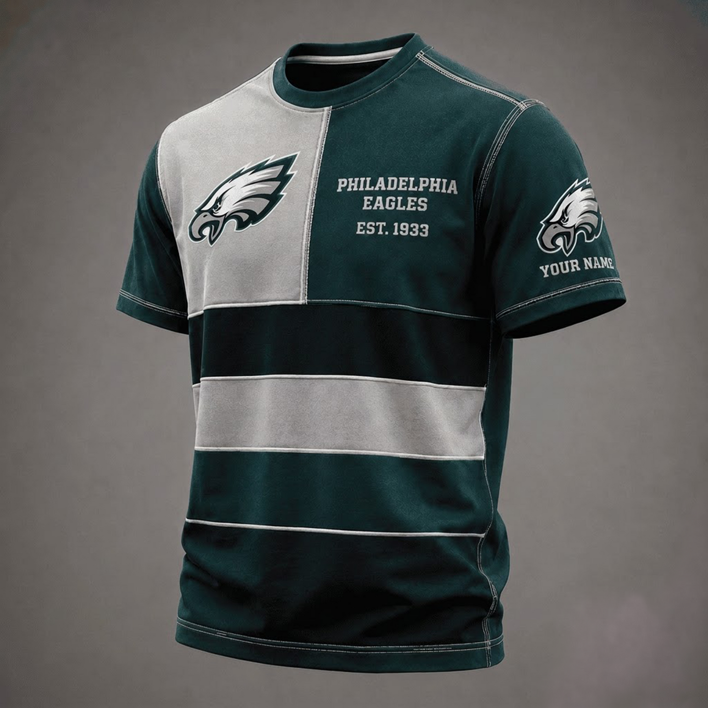 PE x NFL Premium Vintage All Over Print T-Shirt 3D Personalized Gift For True Fan
