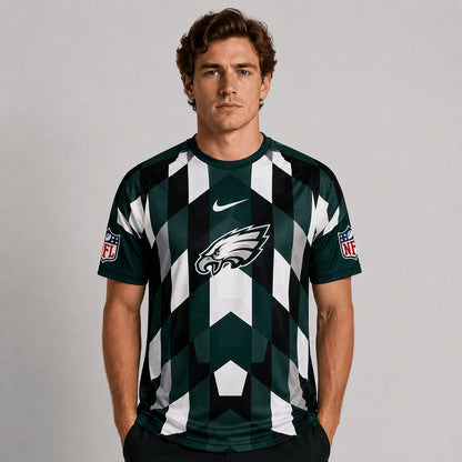 PE x Premium NFL Geometric Fan Performance T-Shirt