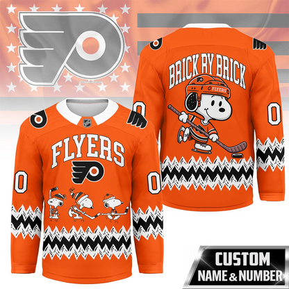 PF Premium NHL Snoopy Personalized Hockey Jersey DDT CTND
