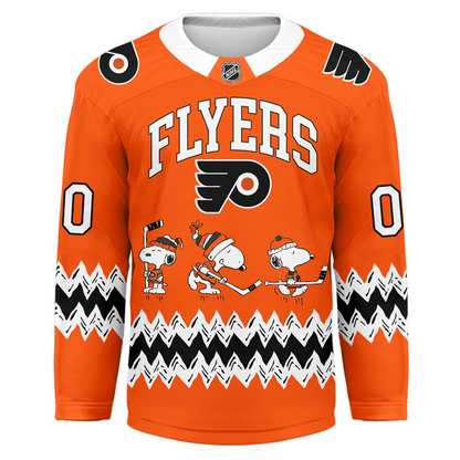 PF Premium NHL Snoopy Personalized Hockey Jersey DDT CTND