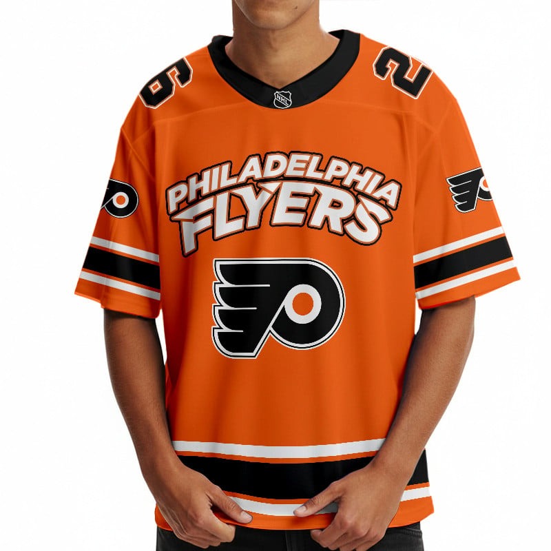 PF x Hockey Ice Short Sleeves Jersey Shirt Custom Any Number Gift DDT TTTZ