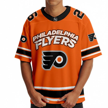 PF x Hockey Ice Short Sleeves Jersey Shirt Custom Any Number Gift DDT TTTZ