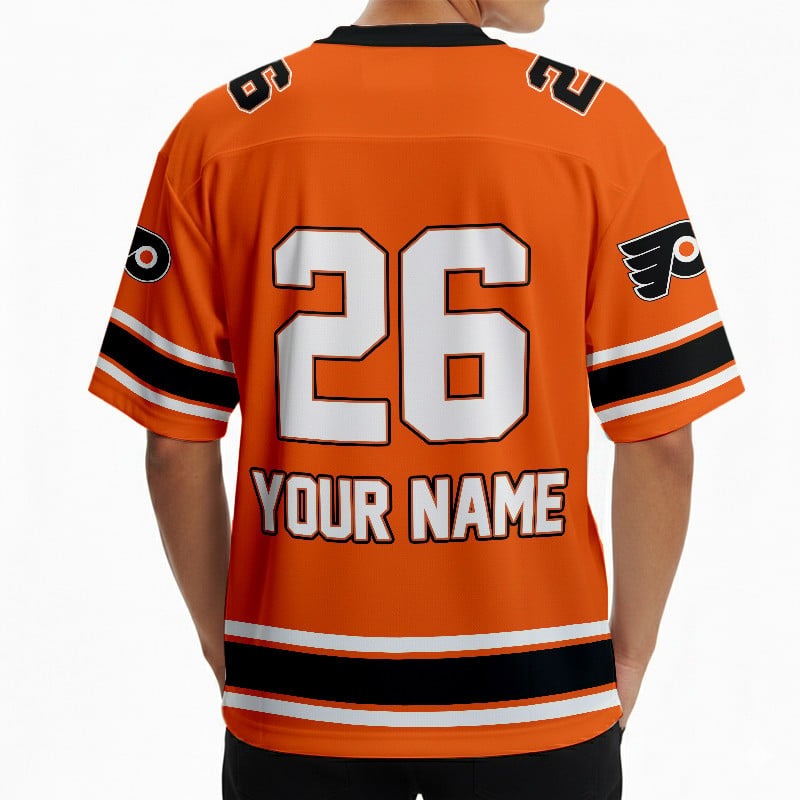 PF x Hockey Ice Short Sleeves Jersey Shirt Custom Any Number Gift DDT TTTZ