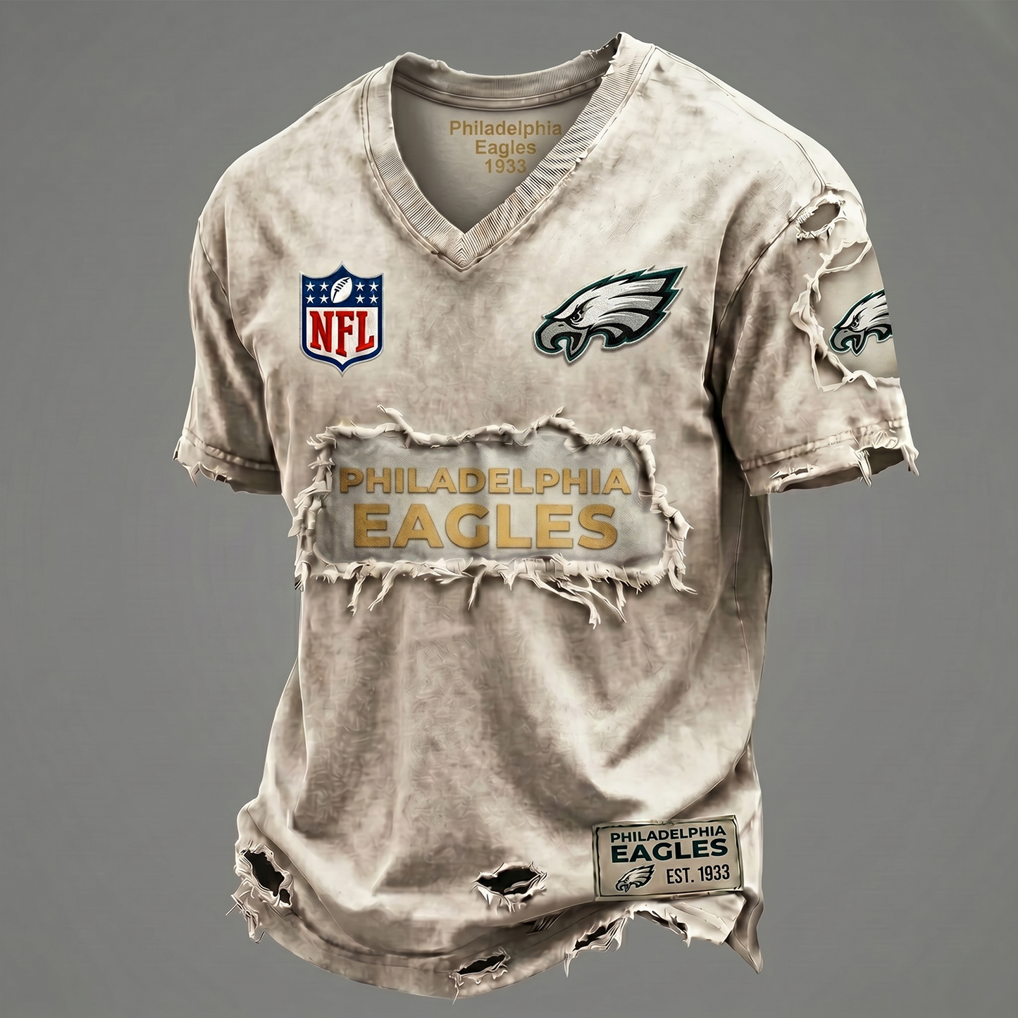 PE NFL Premium V-Neck T-shirt Gift For Fans 0306 NAK DATND NHT