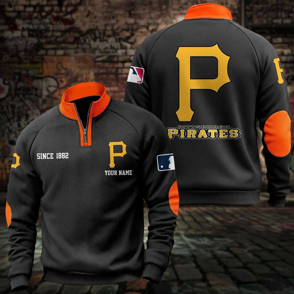 PIT x MLB Sweatshirts Quarter Collared Sweatshirt Pullover DatND DVT