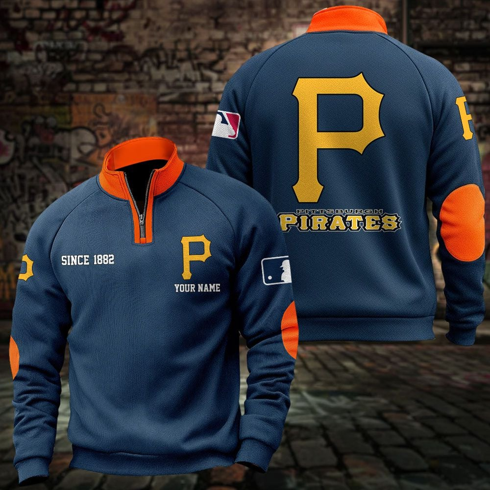 PIT x MLB Sweatshirts Quarter Collared Sweatshirt Pullover DatND DVT