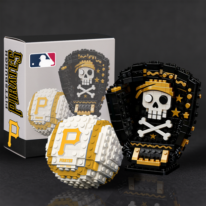 MLB Teams Baseball Glove & Ball Building Block Set TT TL