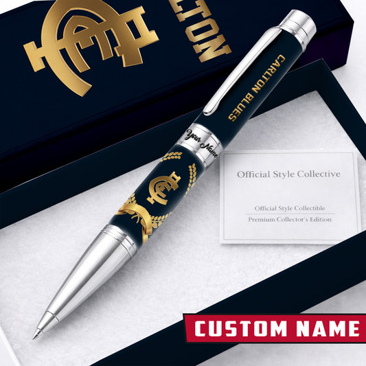 PREMIUM AFL X Carlton Blues Personalized Commemorative Edition Pen NDT LVH