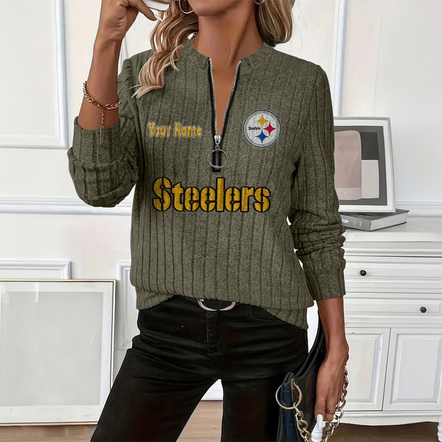 PREMIUM NFL X PS Women's knitted zipper long sleeves NDT LVH