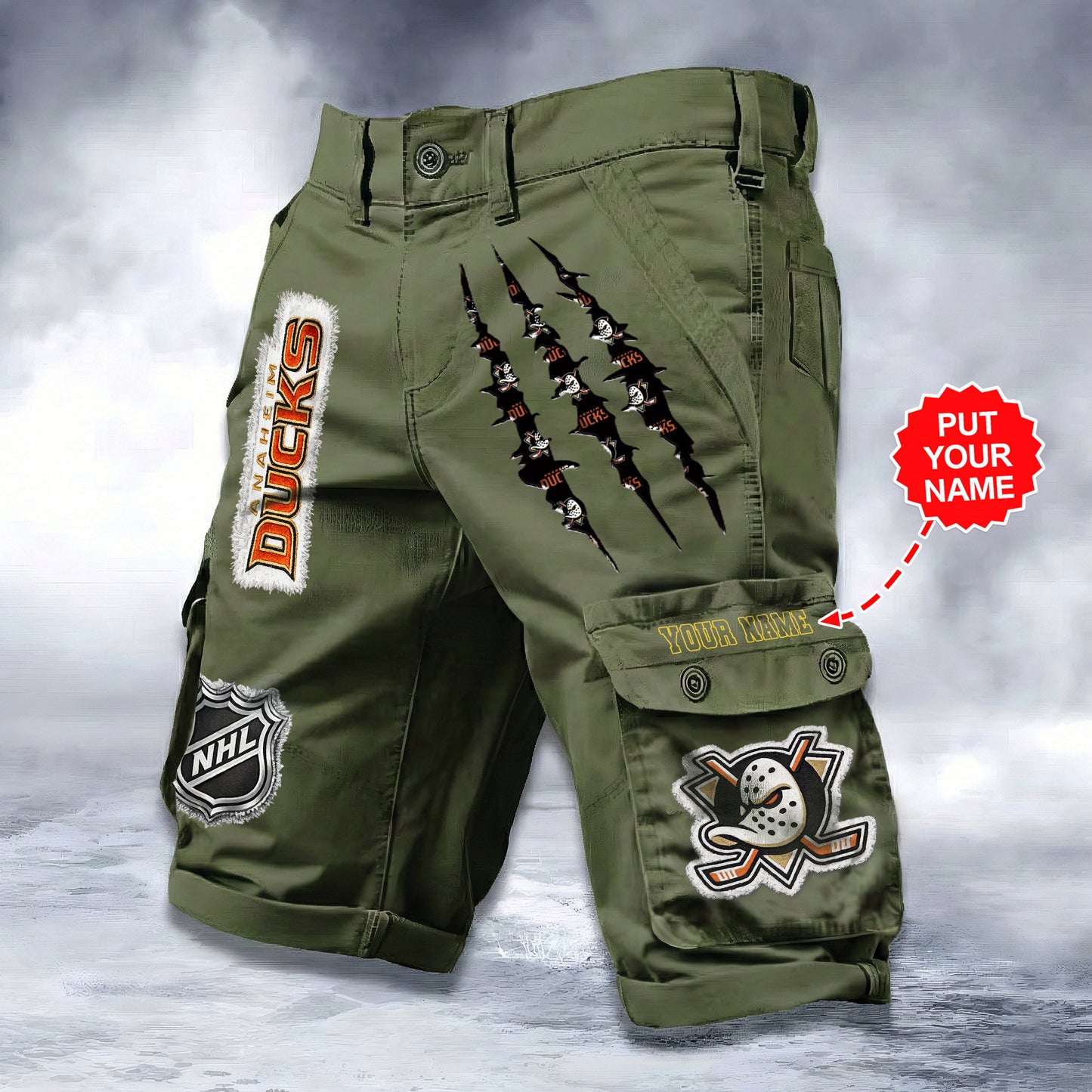 PREMIUM NHL X AD WORKWEAR SHORTS CUSTOME NAME V2 NDT LVH 040226