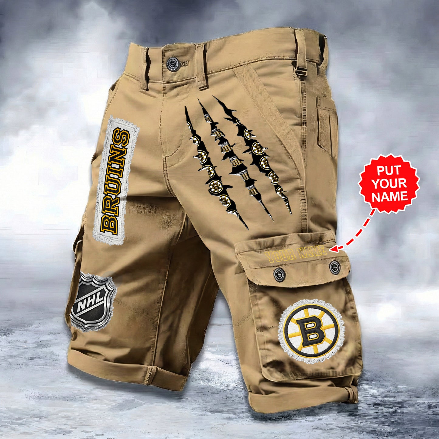 PREMIUM NHL X BB WORKWEAR SHORTS CUSTOME NAME V2 NDT LVH 040226