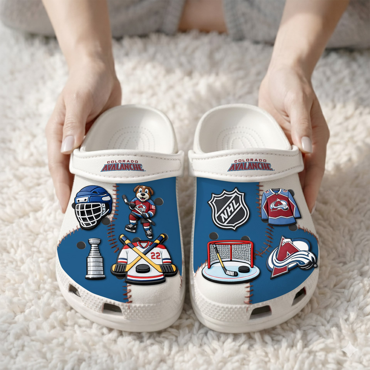 PREMIUM NHL X CA CLOGS WITH CHARMS NDT VHM