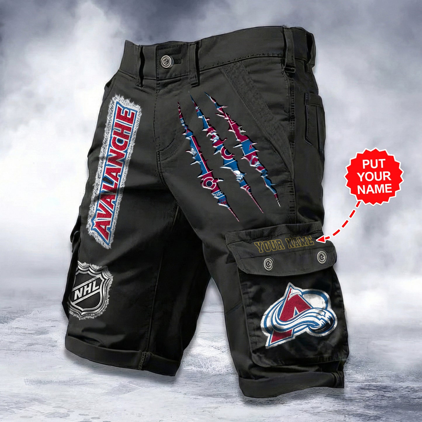 PREMIUM NHL X CA WORKWEAR SHORTS CUSTOME NAME V2 NDT LVH 040226