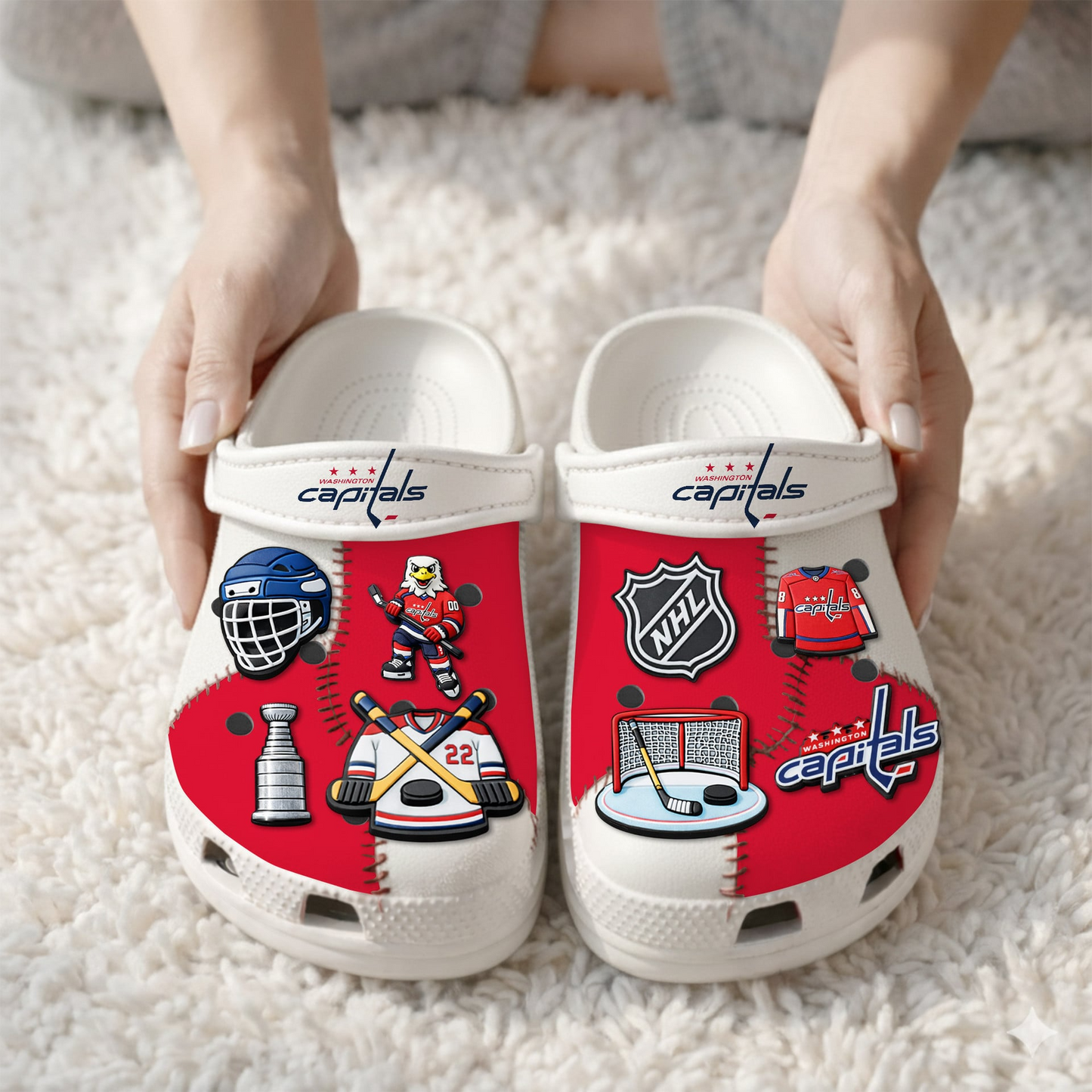 PREMIUM NHL X CAP CLOGS WITH CHARMS NDT VHM