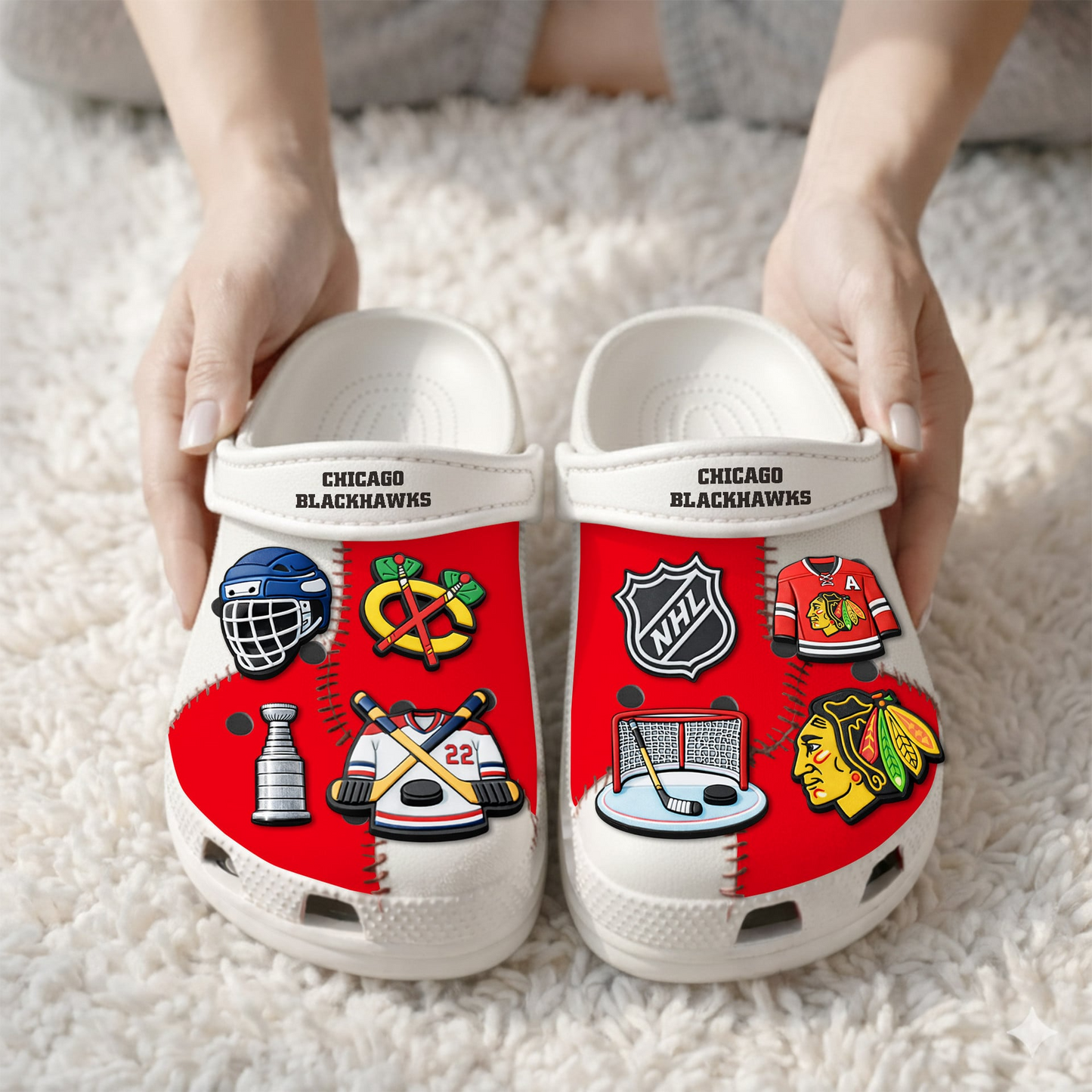 PREMIUM NHL X CB CLOGS WITH CHARMS NDT VHM