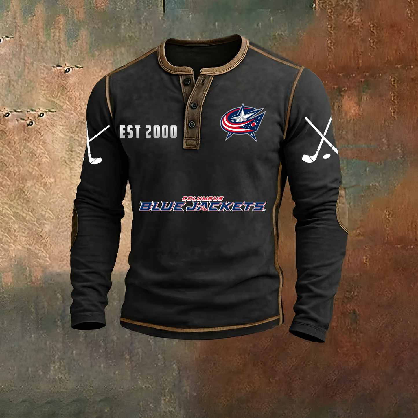 PREMIUM NHL  X CBJ LONG SLEEVE SHIRT NDT VHM