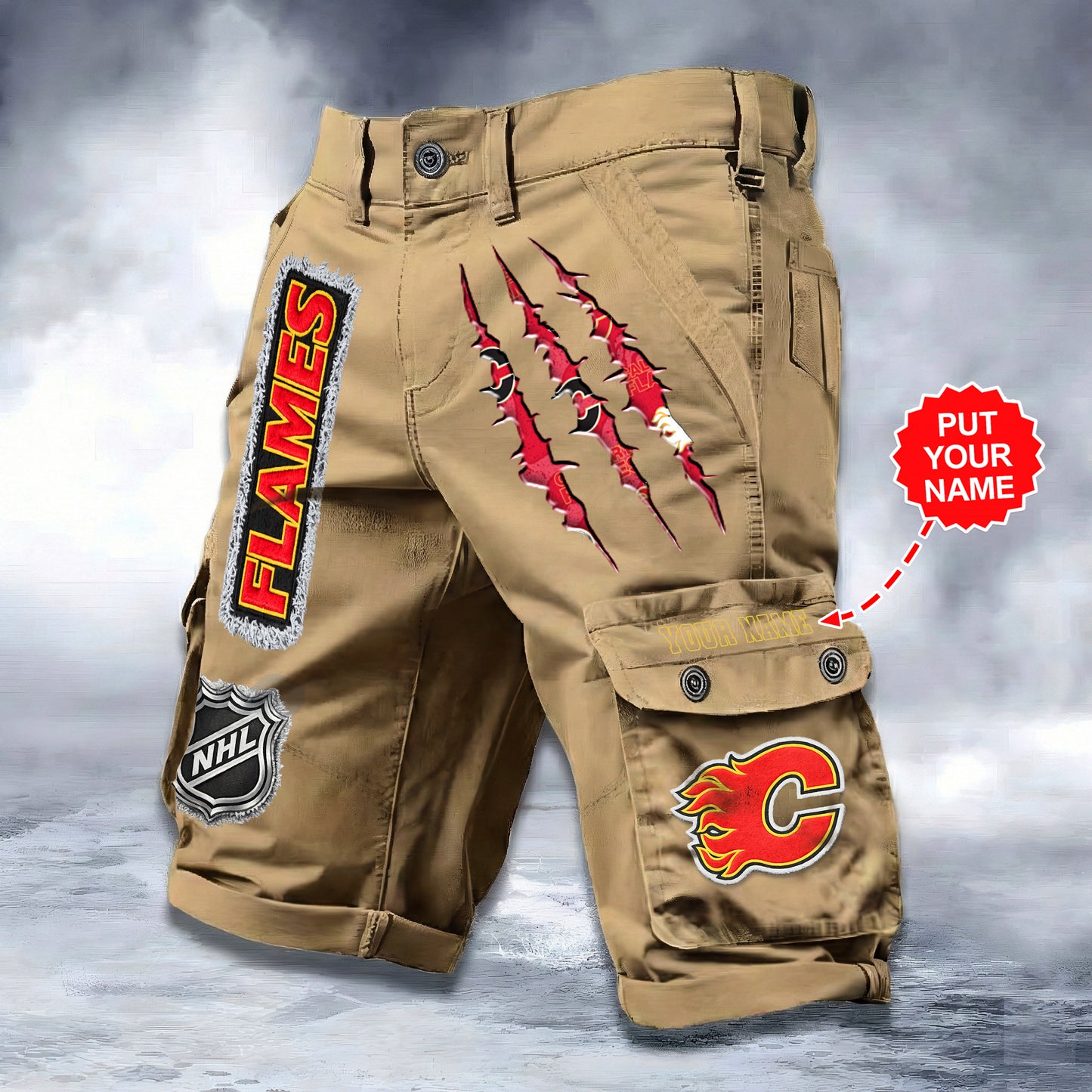 PREMIUM NHL X CF WORKWEAR SHORTS CUSTOME NAME V2 NDT LVH 040226