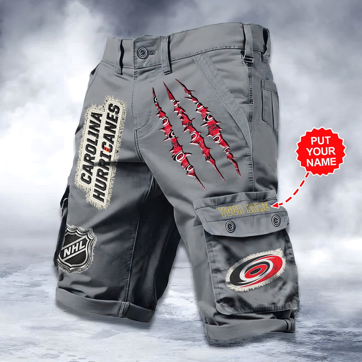PREMIUM NHL X CH WORKWEAR SHORTS CUSTOME NAME V2 NDT LVH 040226
