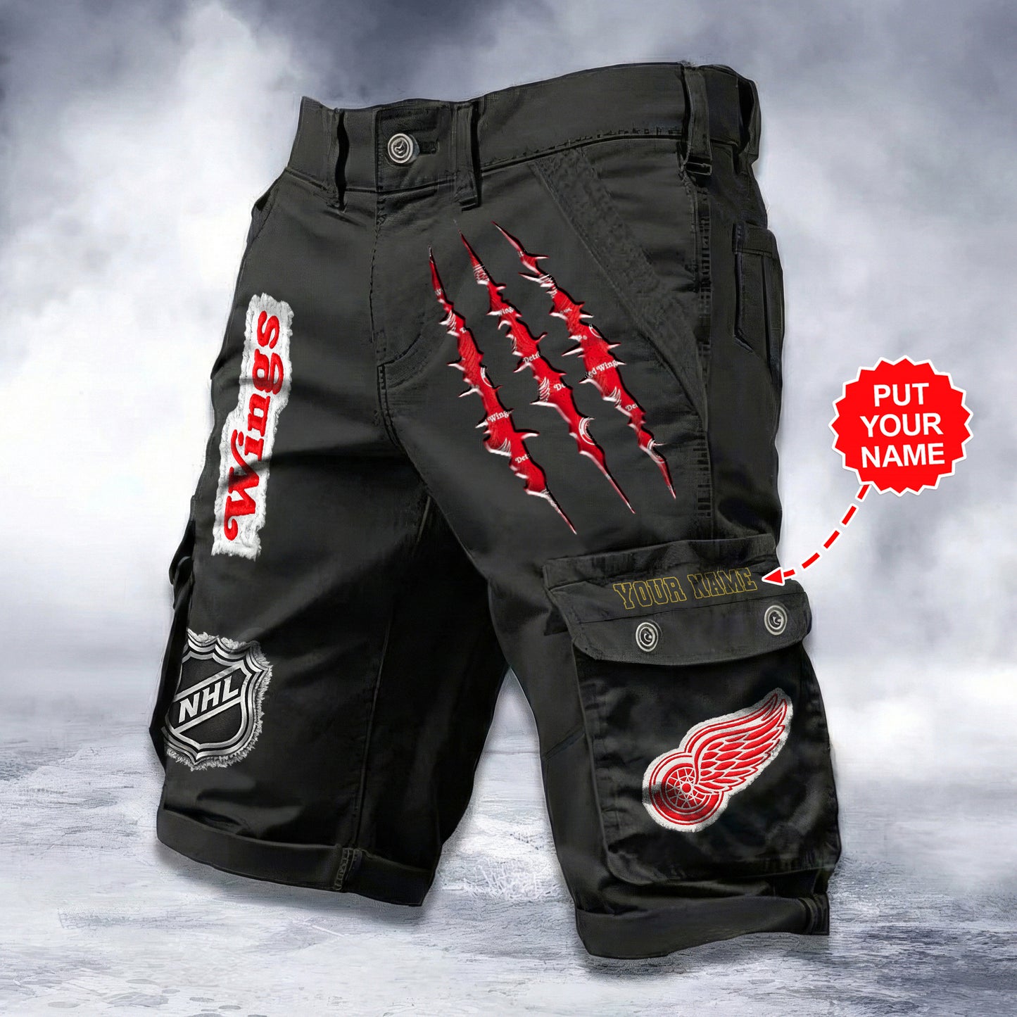 PREMIUM NHL X DRW WORKWEAR SHORTS CUSTOME NAME V2 NDT LVH 040226