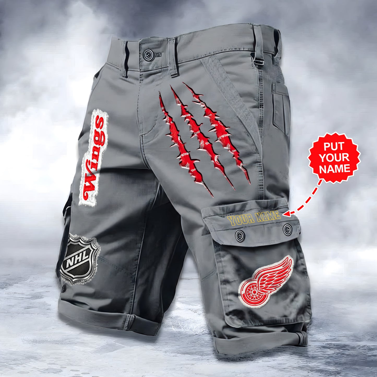 PREMIUM NHL X DRW WORKWEAR SHORTS CUSTOME NAME V2 NDT LVH 040226