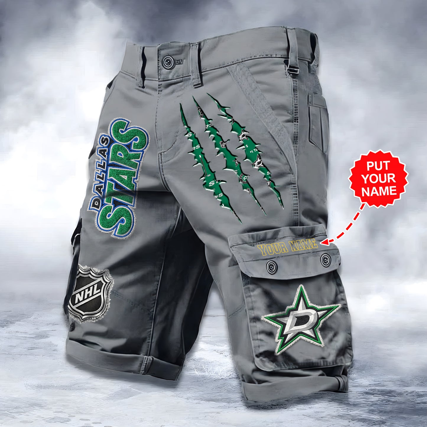 PREMIUM NHL X DS WORKWEAR SHORTS CUSTOME NAME V2 NDT LVH 040226